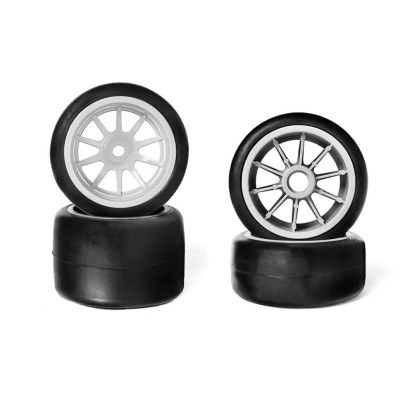 F1 ASPHALT RUBBER TYRES FRONT & REAR SET #008-0031